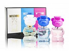 Парфюмерный набор Moschino Miniature Collection Toy 2/Toy 2 Bubble Gum EDT/Toy 2 Bubble Gum EDP 3x30 ml оптом в Оренбург 