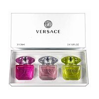 Парфюмерный набор Versace Bright Crystal/Bright Crystal Absolu/Yellow Diamond 3x30 ml оптом в Оренбург 